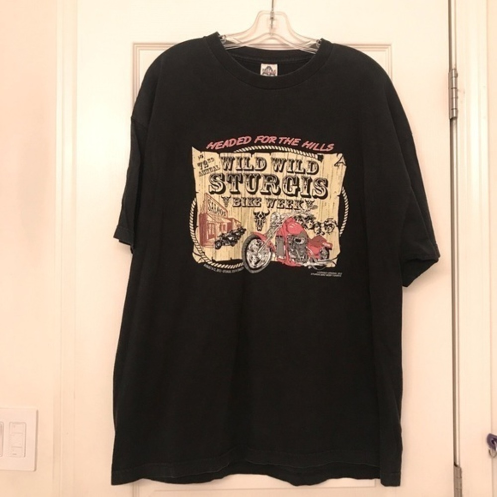 STURGIS Black 72nd Annual Motorcycle Rally‎ Graphic Shirt 2XL Wild Wild 2012.